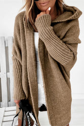 Temperament Commuter Bat-Shaped Hooded Sweater Ins street